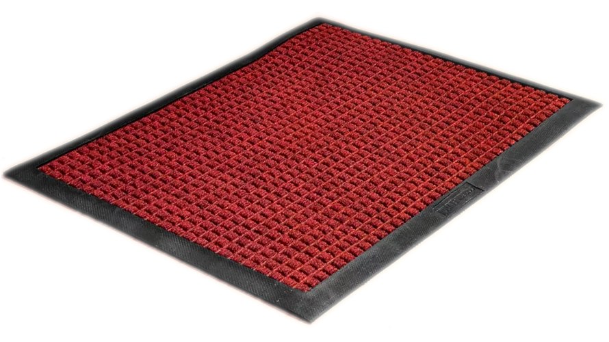 M&A Matting (formerly Andersen) Waterhog Classic Indoor Mat 3' x 5', Red/Black 50596